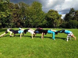 Aan spierballen geen gebrek, na het afwerken van een droogtraining.